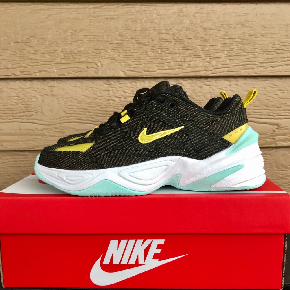 NEW Nike M2K TEKNO LX Denim Women’s Bright Citron - Picture 5 of 10
